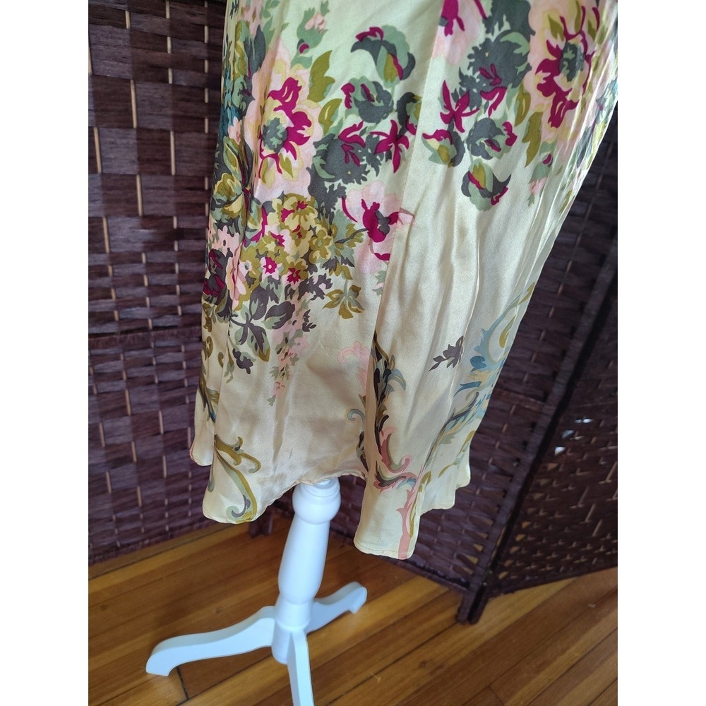 Vintage Victoria's Secret Silk Slip Dress Small Ethereal Dainty Floral Filigree - Picture 6 of 16